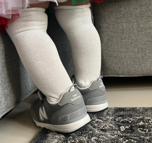 White High Knee Socks