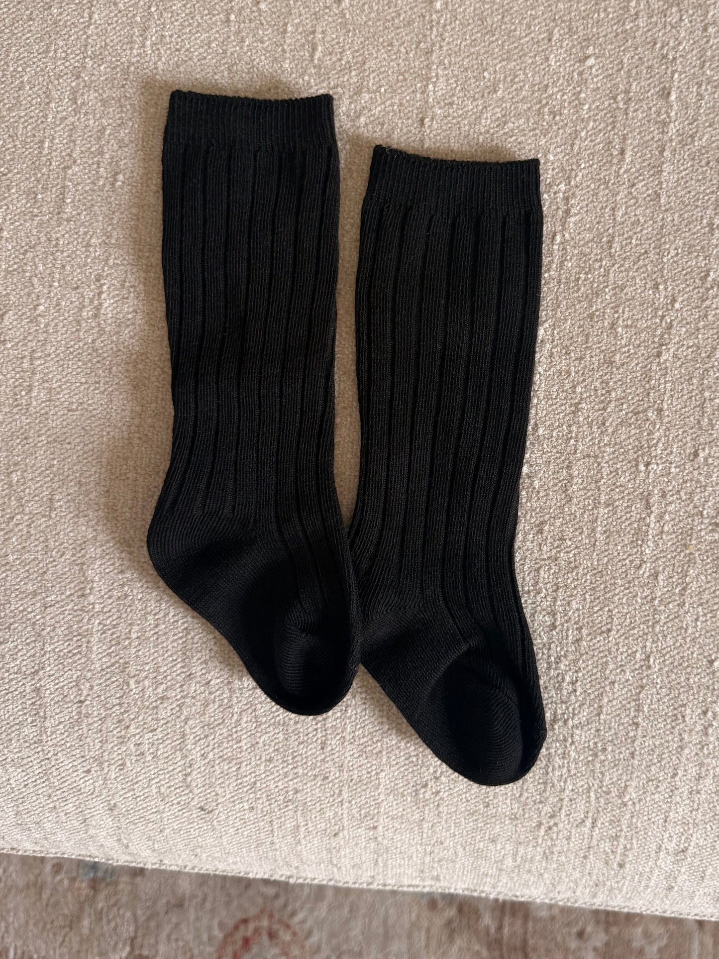 Black High Knee Socks