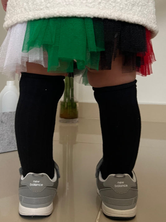 Black High Knee Socks