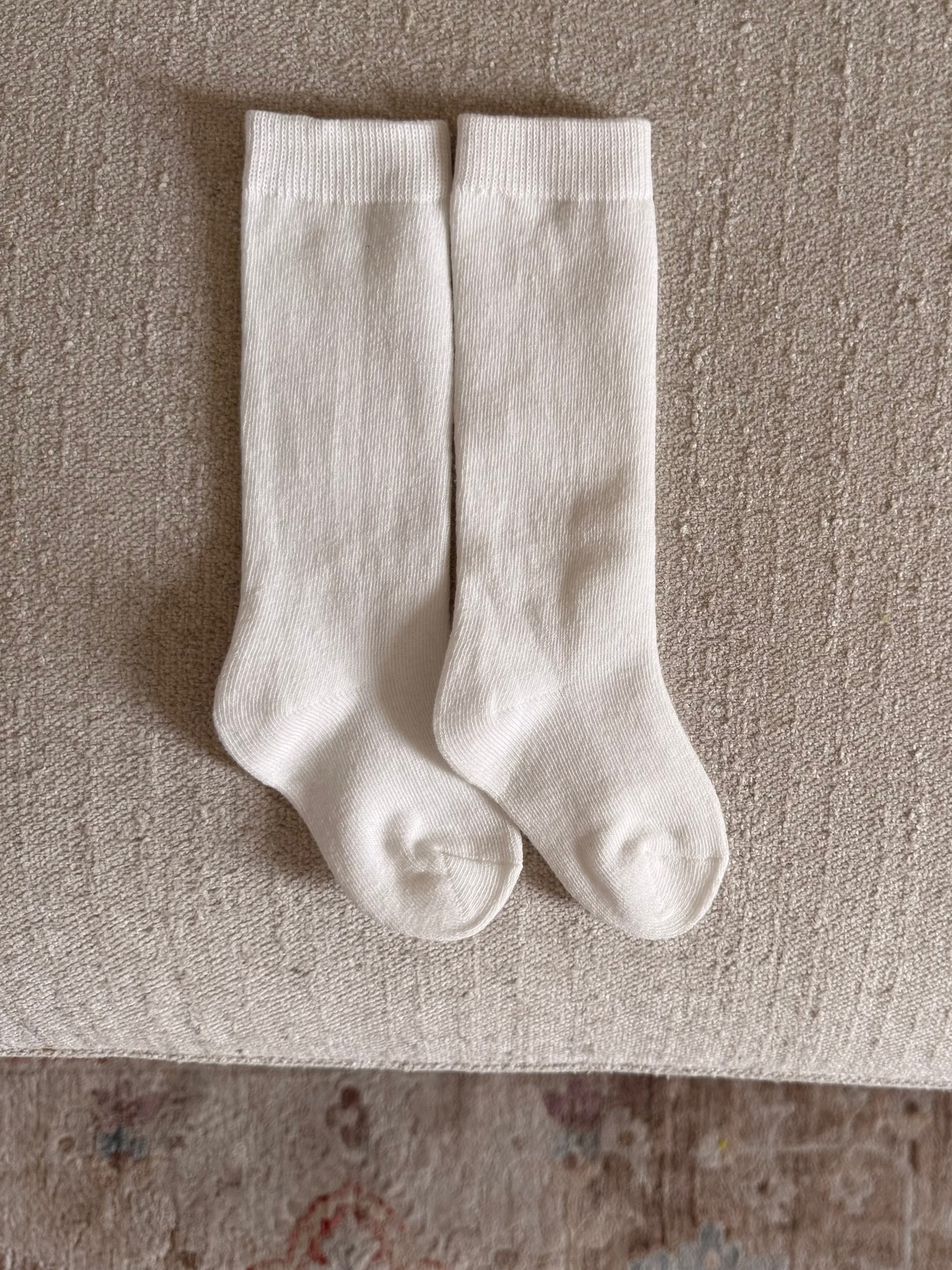 White High Knee Socks