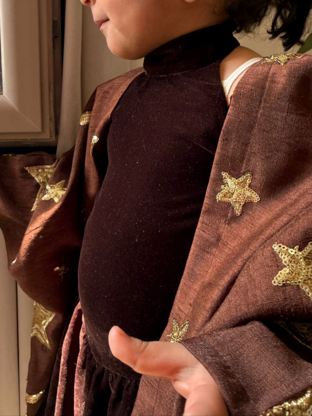 Velvet bisht
